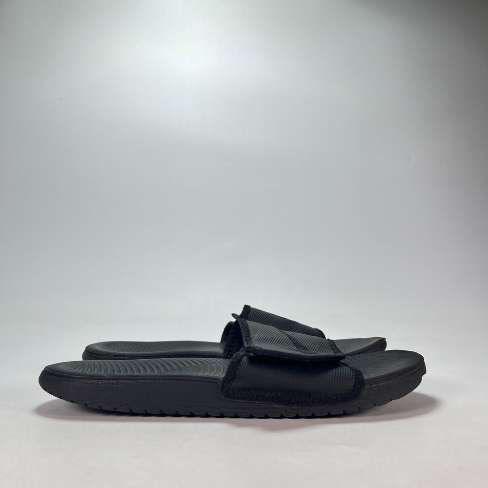 Nike Kawa Slide Black Casual Adjustable Hook & Loop Straps Sandals Men's Size 10